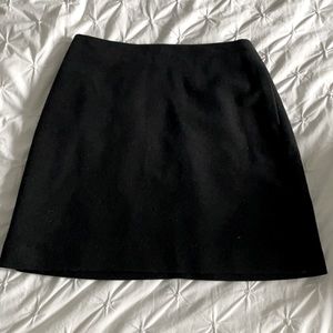 Black mini skirt.